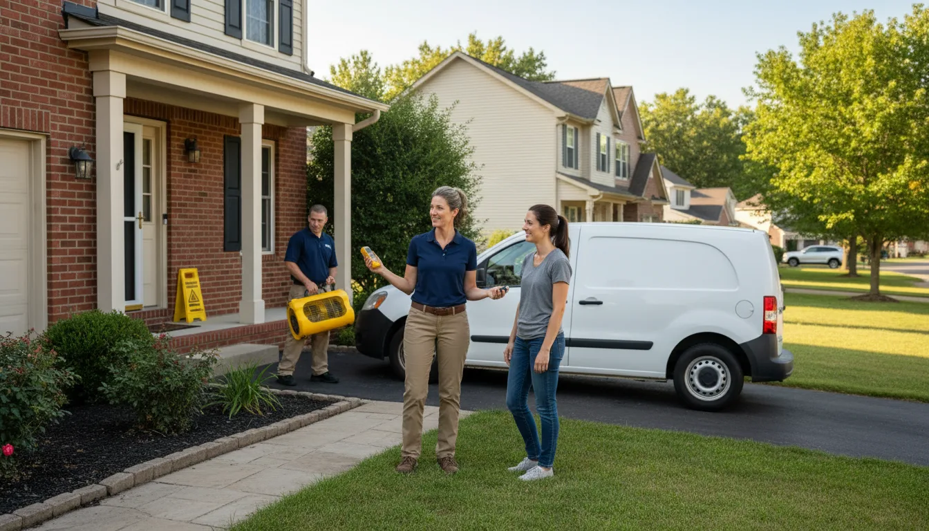 Residential water damage restoration in Irving, NY